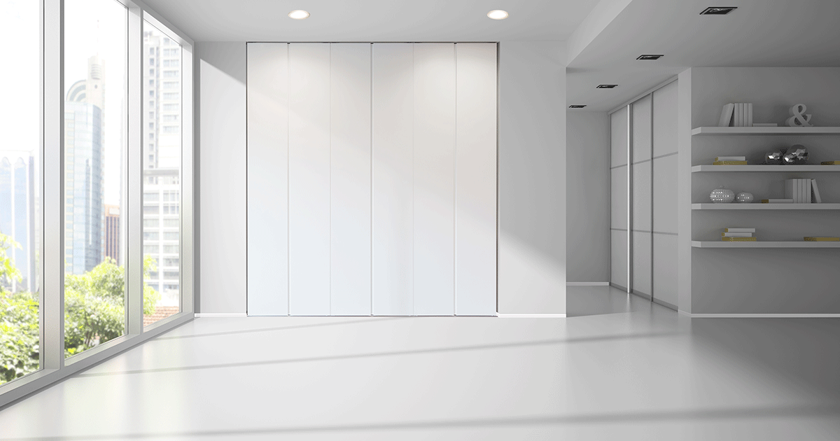 枠がなく天井まであるクローゼット Closet Full Height Door Product 神谷コーポレーション